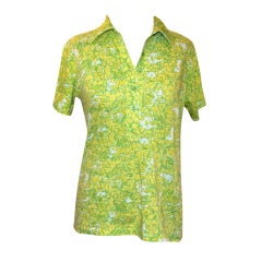 Vintage Lilly PulitzerTiger Print Cotton Polo 8