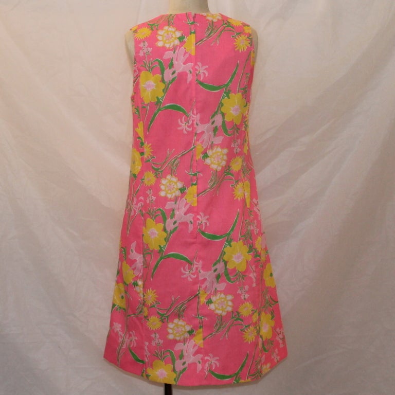 Vintage Lilly Pulitzer Floral Day Dress at 1stdibs