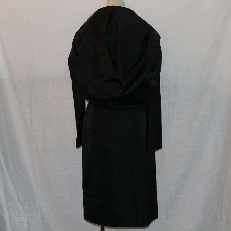 Givenchy Black Haute Couture Coat Dress 1