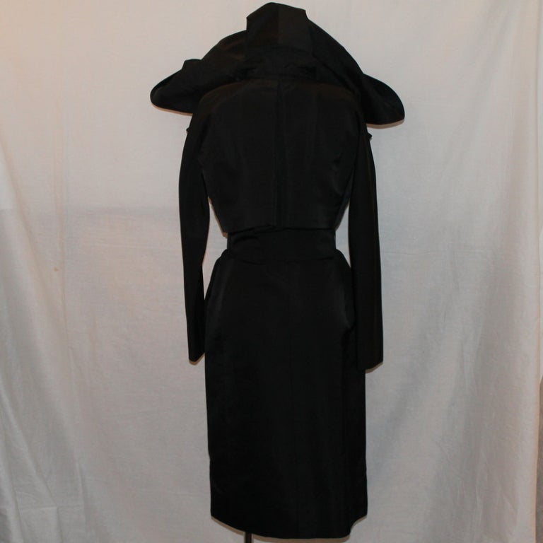 Givenchy Black Haute Couture Coat Dress 2