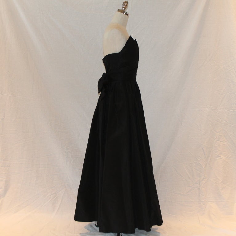 chanel black gown