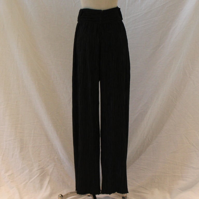Women's Vintage Mary Mcfadden black palazzo pants - Sz 12 - Circa 80's