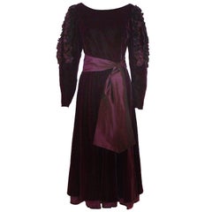 Louis Feraud Vintage Circa 80
s Velvet Dress