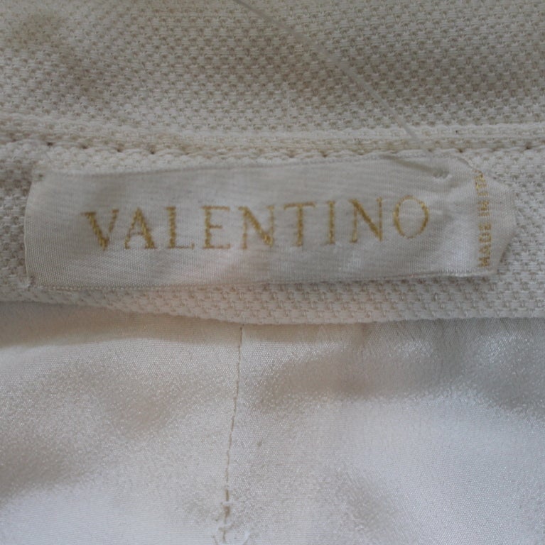 Valentino Ivory Dress For Sale at 1stDibs