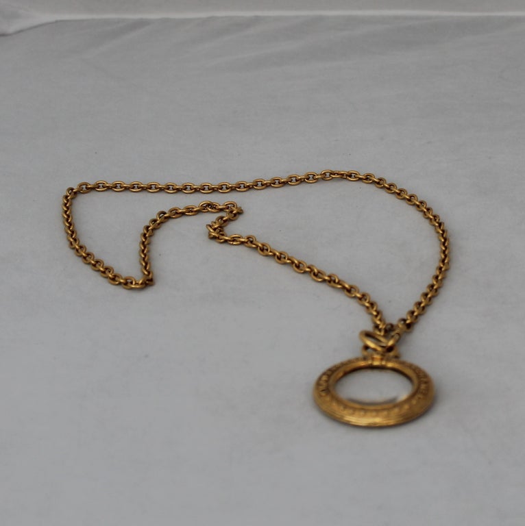 Chanel Vintage Magnifier Necklace - Circa 70's 1