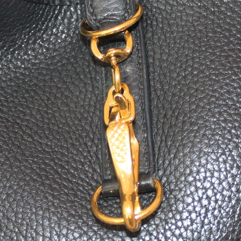 Women's Hermes Black 35cm Togo Leather Trim Handbag - GHW - circa 2004