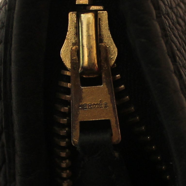 Hermes Black 35cm Togo Leather Trim Handbag - GHW - circa 2004 1