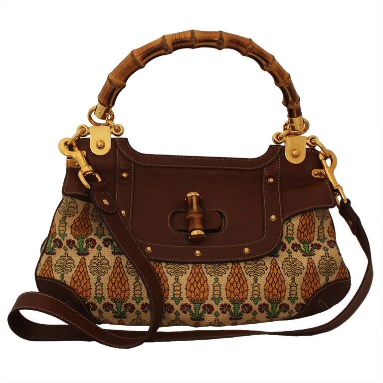 Gucci Borsa Pigna Ananas Bamboo Runway 2005-GHW