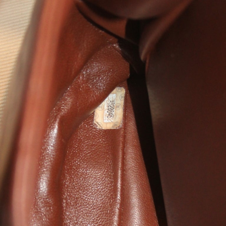 Vintage Chanel Brown 2 Sided  Flap Handbag - Circa 96 1