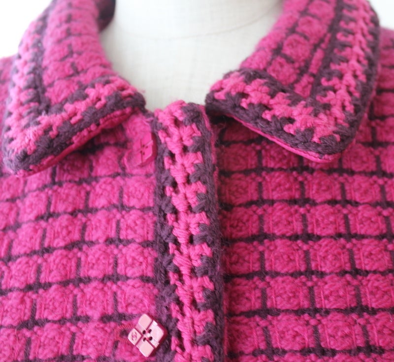 chanel pink coat