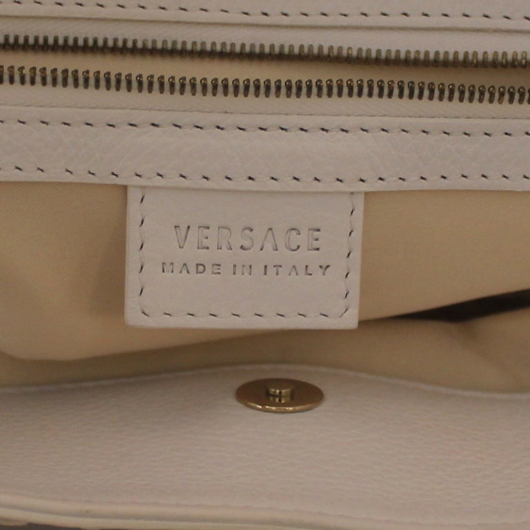 Versace White Handbag with GHW Spring 2007 4