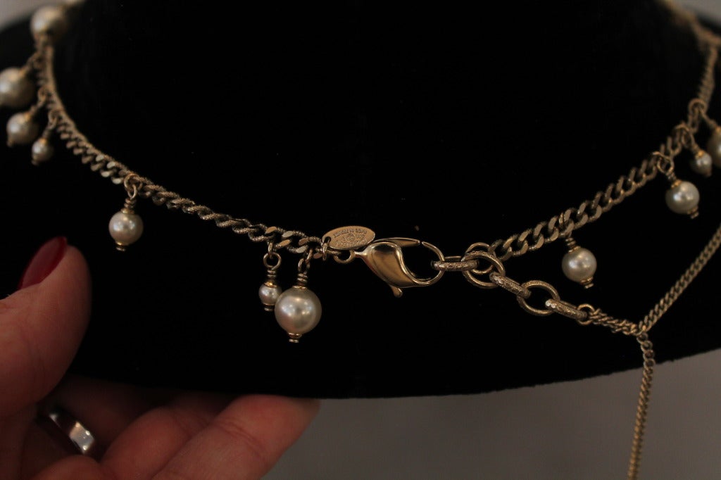 Chanel 2011 Lariat Necklace In Excellent Condition In West Palm Beach, FL
