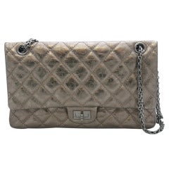 Chanel Bronze Metallic Lambskin 2.55 Reissue Double Flap - SHW - Größe 226