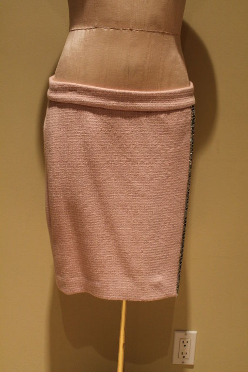 Dolce and Gabanna Pink Tweed Skirt Suit - Sz 8 4