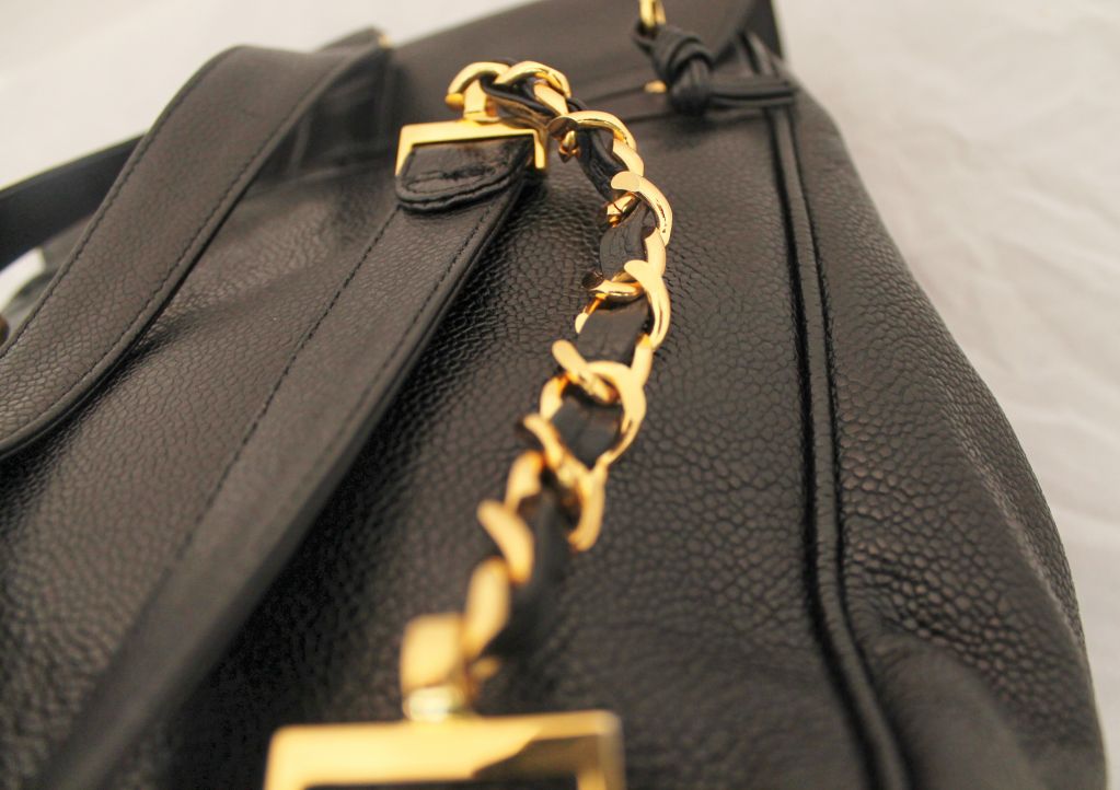 chanel caviar backpack