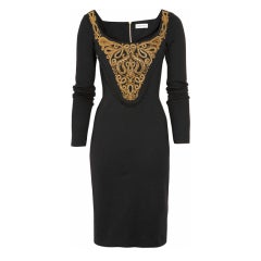 EMILIO PUCCI Milano embroidered stretch-wool dress