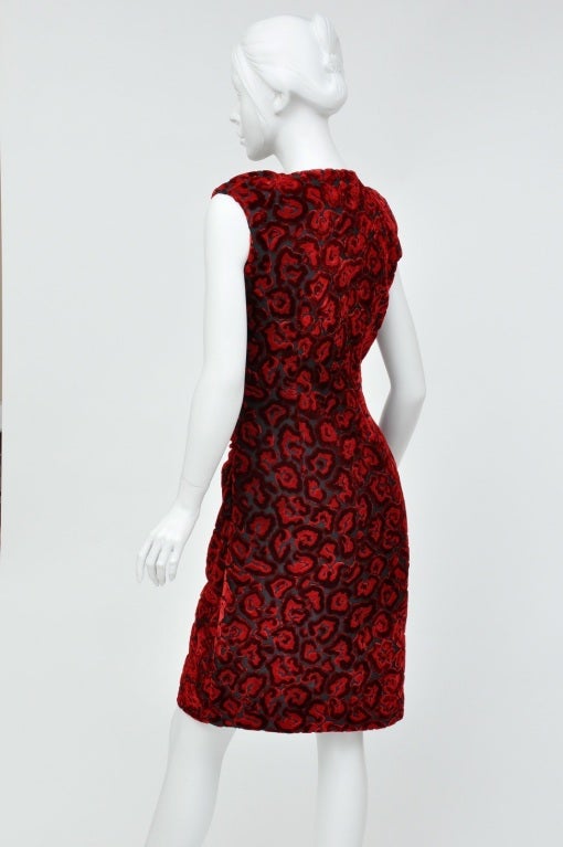 Prada Red Velvet Dress at 1stDibs | prada red dress