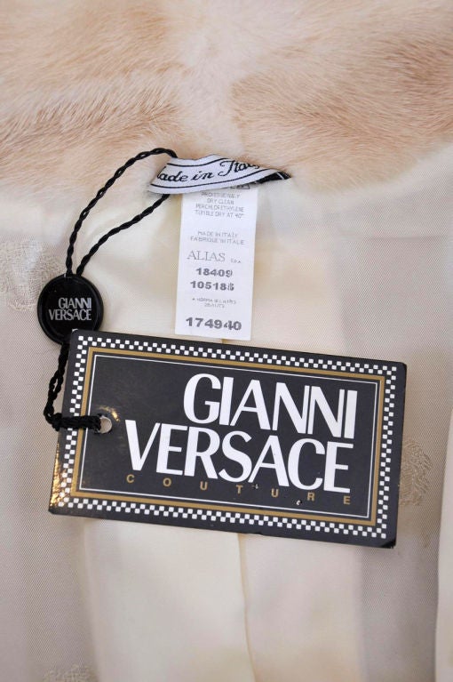 GIANNI VERSACE COUTURE MEN'S LEATHER AND MINK FUR JACKET 5