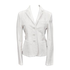 $14K Tom Ford for Gucci White Sheared Mink Fur Blazer 9