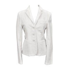 $14K Tom Ford for Gucci White Sheared Mink Fur Blazer