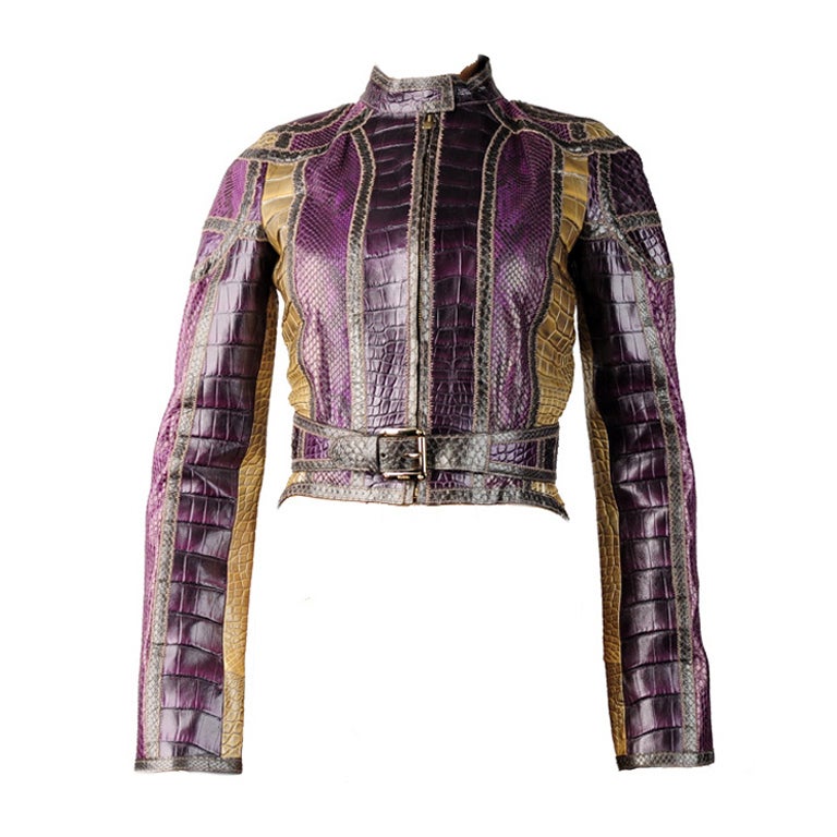 gucci snake leather jacket