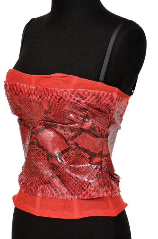 dolce and gabbana red corset