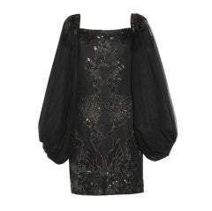 Used $6, 350 MARCHESA Sequin-embroidered silk-blend tulle mini dress