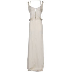 TOM FORD for GUCCI LONG WHITE SILK DRESS