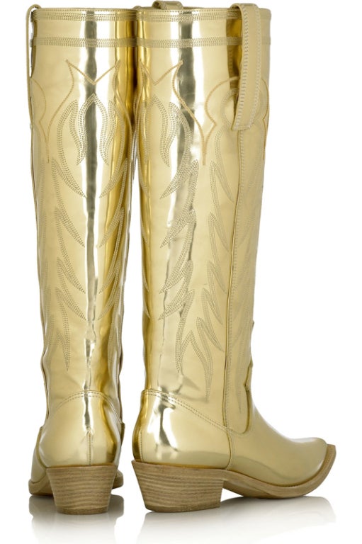 gold cowboy boots givenchy gold leather cowboy boots 36 6 at 1stdibs gold cowboy boots givenchy gold leather cowboy boots 36 6 at 1stdibs