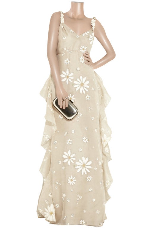 Women's VALENTINO Daisy-print silk gown
