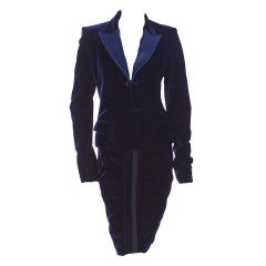 TOM FORD for YVES SAINT LAURENT BLUE VELVET SUIT 12