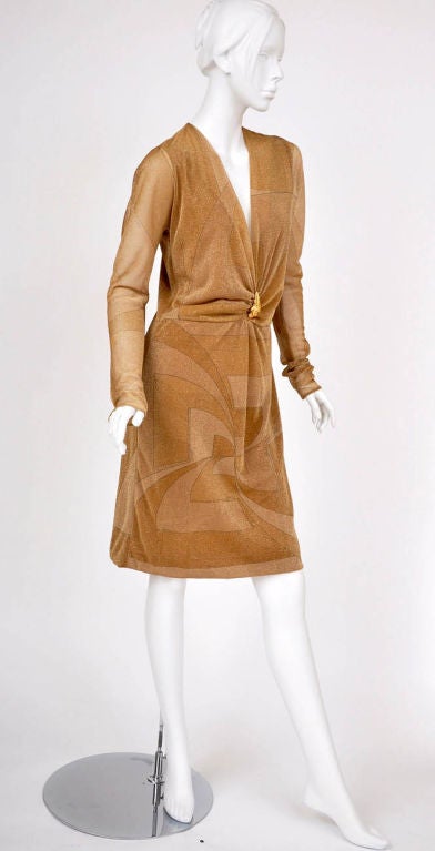 Tom Ford for Gucci Gold Dress with Lion Brooch

Autumn/Winter 2000 Collection

IT Size 42

Excellent 