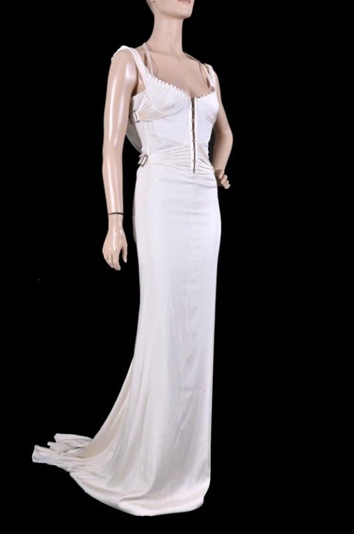 Women's TOM FORD for GUCCI LONG WHITE SILK DRESS