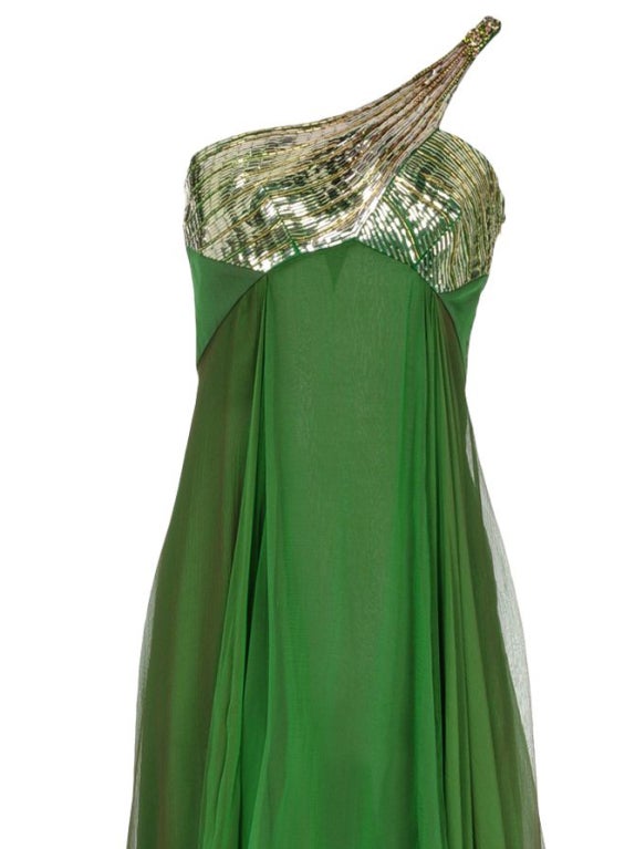 Women's Elle Macpherson's Roberto Cavalli embellished silk gown