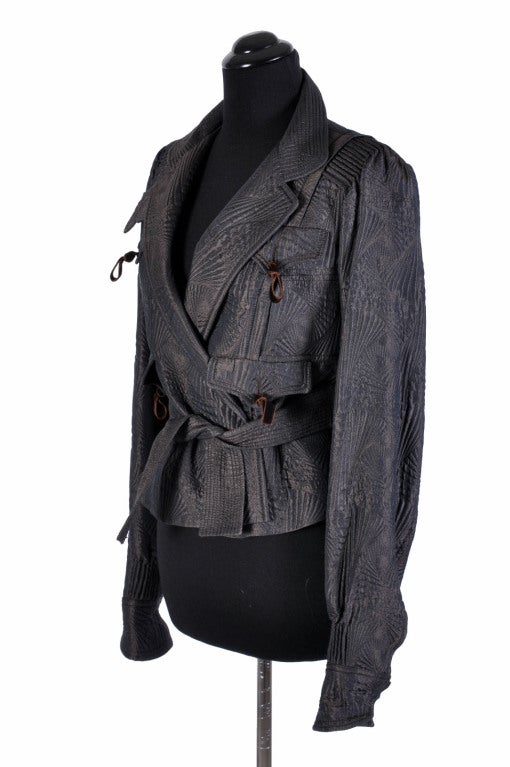 Black TOM FORD for YVES SAINT LAURENT PAGODA JACKET