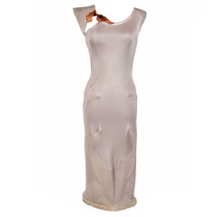 TOM FORD for YVES SAINT LAURENT NUDE DRESS WITH MINK FUR 6