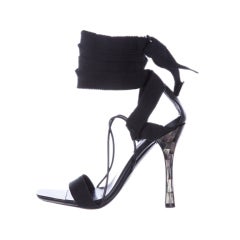 TOM FORD for GUCCI RIBBON and MOTHER-OF-PEARL SANDALS 12