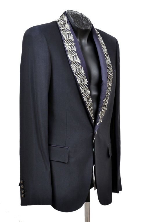 ROBERTO CAVALLI EMBELLISHED WOOL/SILK SUIT from AD CAMPAIGN 3