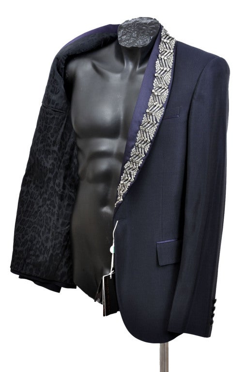 ROBERTO CAVALLI EMBELLISHED WOOL/SILK SUIT from AD CAMPAIGN 6