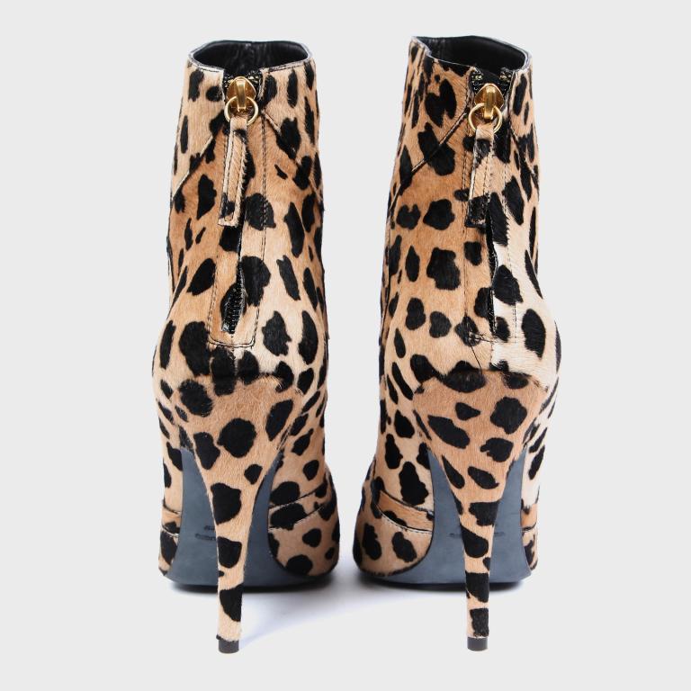 Giuseppe Zanotti for Balmain Leopard-Print Ankle Boots 2