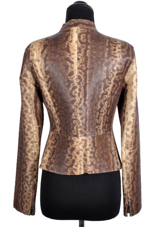 TOM FORD for GUCCI KARUNG LIZARD LEATHER JACKET at 1stDibs | lizard ...