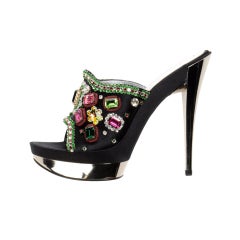 New Casadei "CRYSTAL LOVERS" Limited Edition platform sandals