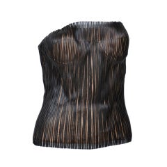 Tom Ford for Gucci Tulle and Patent Leather Corset