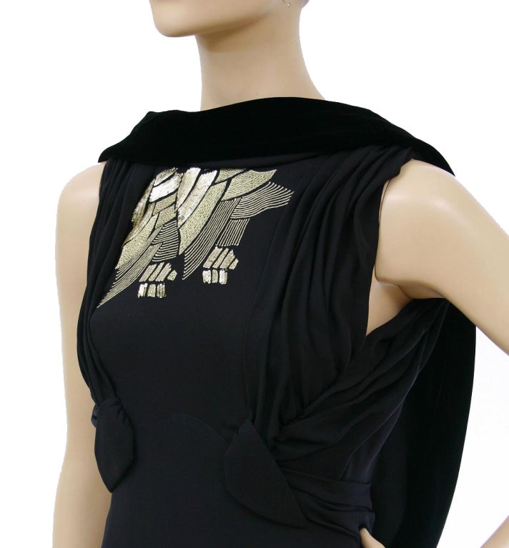 Women's GUCCI Embellished Black Gown