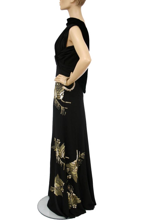 GUCCI Embellished Black Gown 2