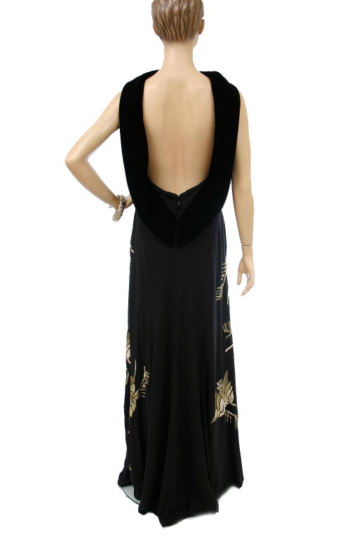 GUCCI Embellished Black Gown 3