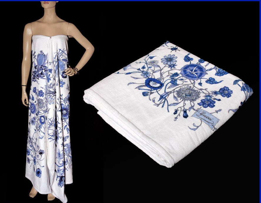To those who require nothing less than absolute luxury here's

BRAND NEW GUCCI COTTON TOWEL

CRUISE COLLECTION

Perfect for beach, spa or sauna.

100% cotton
 
White / Blue 
 
67