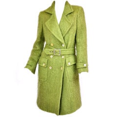 Vintage Tom Ford for Gucci Iconic Green Mohair Coat