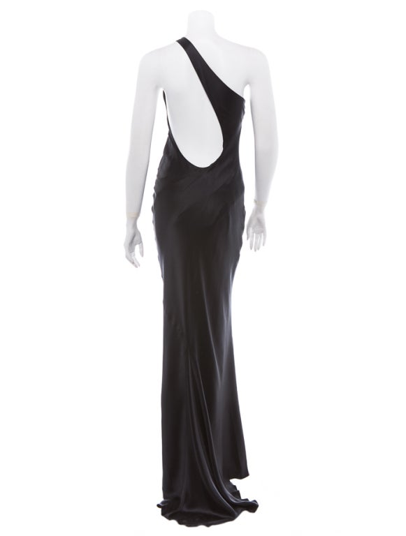 Women's S/S 2000 Tom Ford for Gucci Black Silk Gown