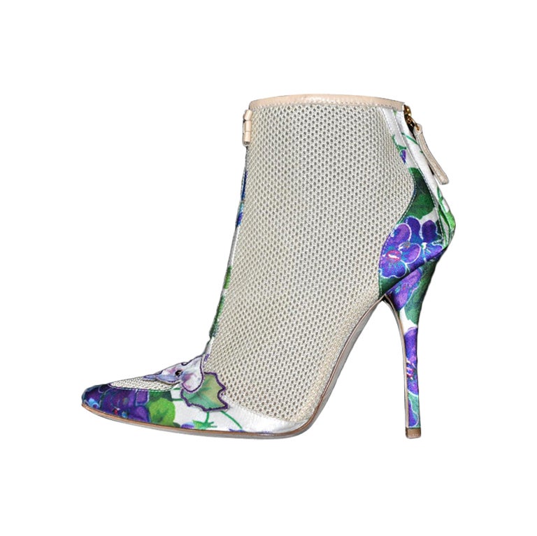 New ROBERTO CAVALLI ROMANTIC ANKLE BOOTS For Sale at 1stdibs